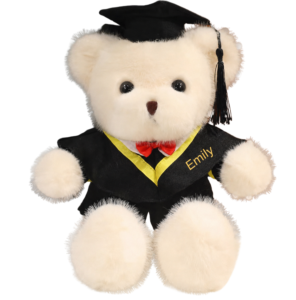 Graduation Sunflower Bouquet with Personalised Bear - Royale Graduate