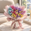 Baby’s Breath Bouquet- Rainbow Garden